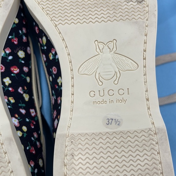 ๐ฆ NWT Gucci X Liberty of London Canvas Holly Printed Loafers W Orig Box - Picture 12 of 16